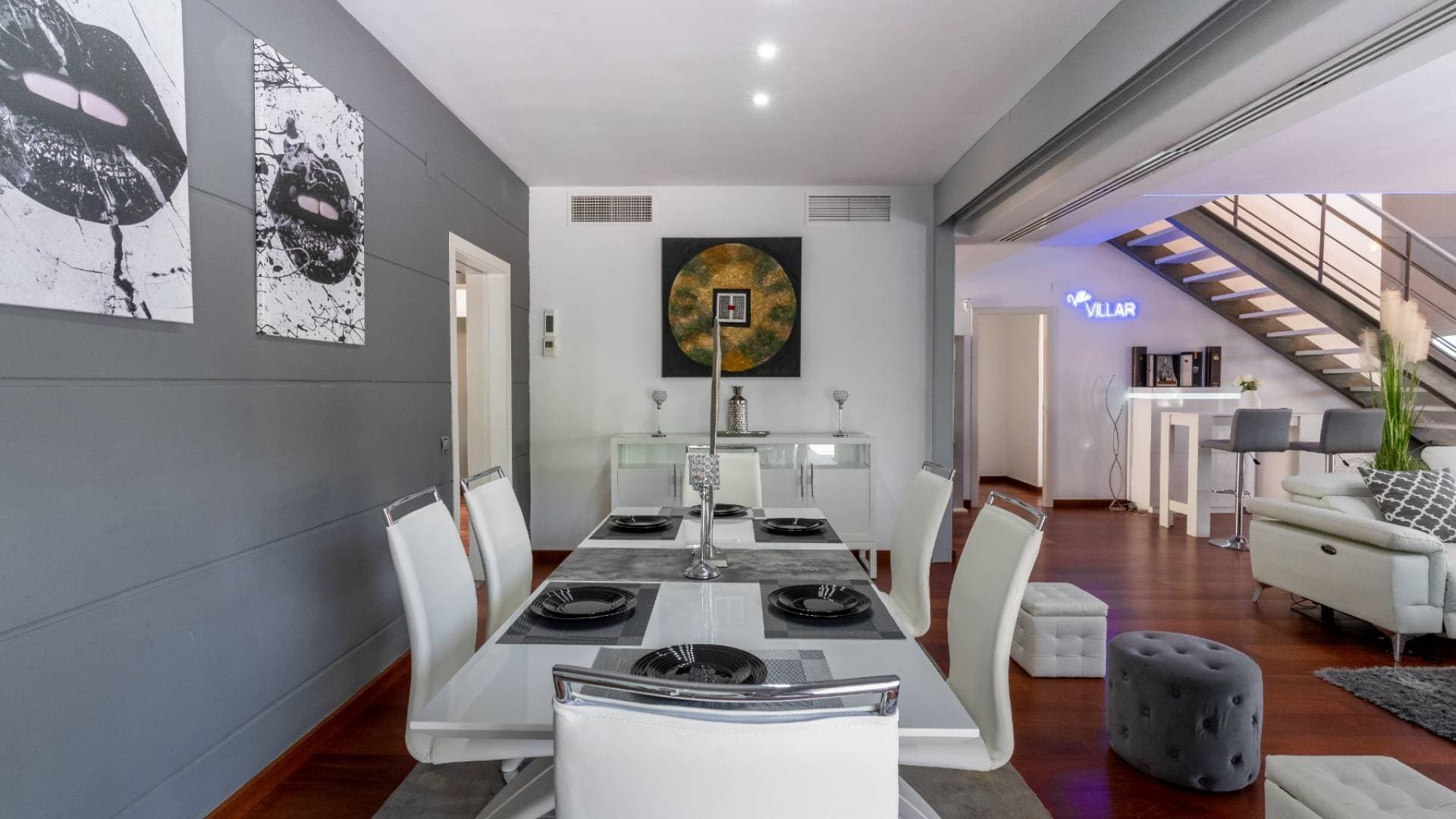 Zona de comedor del salón